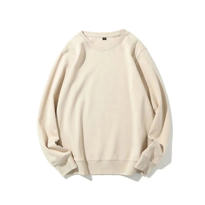 Beige sweatshirt on a white background