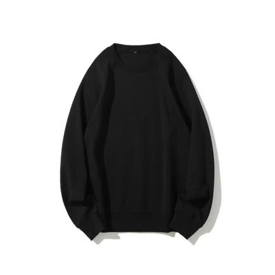 Black sweatshirt on a white background