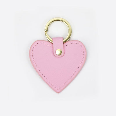 Personalised Leather Heart Keychain