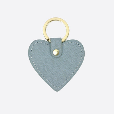 Personalised Leather Heart Keychain