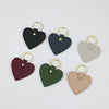 Personalised Leather Heart Keychain