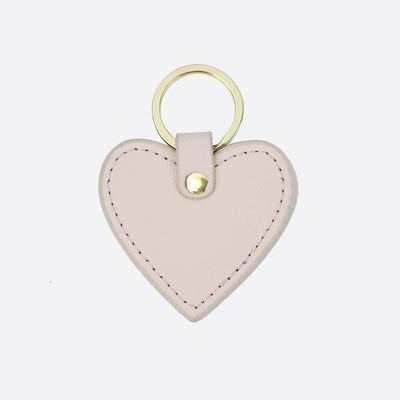 Personalised Leather Heart Keychain