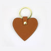 Personalised Leather Heart Keychain