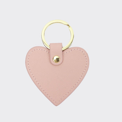 Personalised Leather Heart Keychain