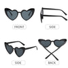 Heart-shaped sunglasses profiles
