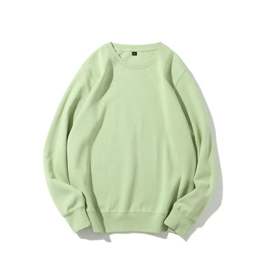 Light green sweatshirt on a white background
