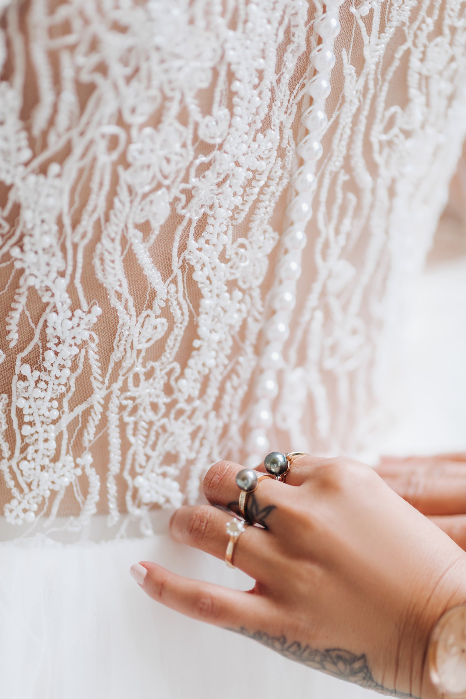 lace wedding gown