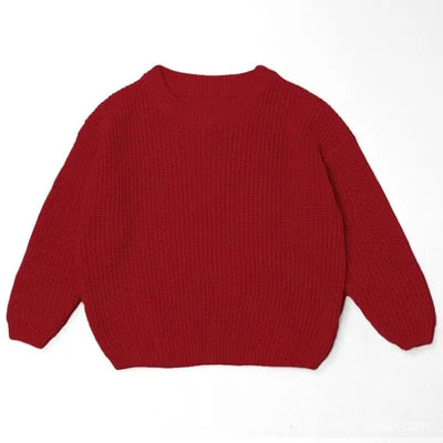Red sweater on a white background