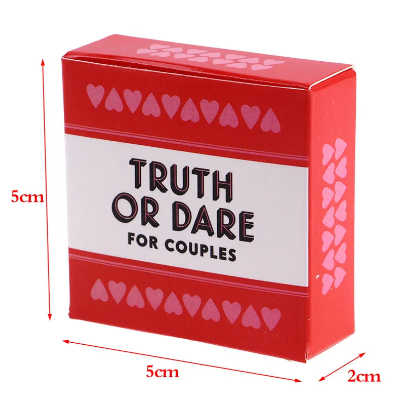 Love & Adventure: 51-Piece Mini Truth or Dare Cards Game for Couples (R18)