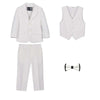 Timeless White Wedding Boys Suit Set