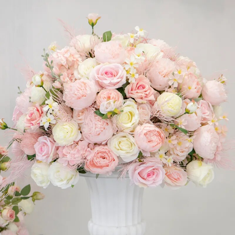 DIY Real Look Pink Wedding Flower Arrangement Set