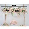 DIY Real Look Pink Wedding Flower Arrangement Measurements