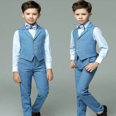 Versatile Blue Boys Suit Set