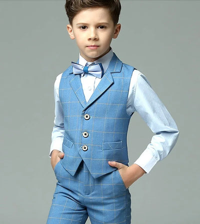 Versatile Blue Boys Suit Set