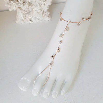 Rhinestone Anklet Chain