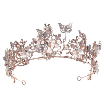 Whimsical Butterfly Garden Crystal Tiara