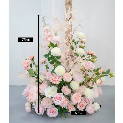 DIY Real Look Pink Wedding Flower Arrangement for Lead Florals