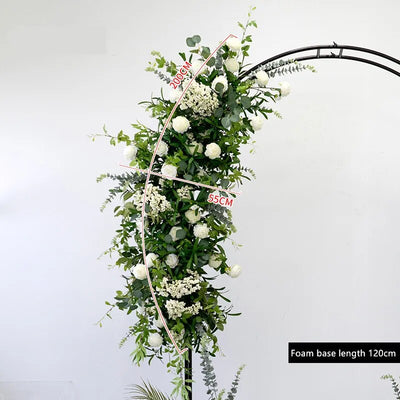 Lovely DIY Real Look White and Green Floral Arrangements