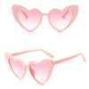 Stylish heart-shaped sunglasses pink pink
