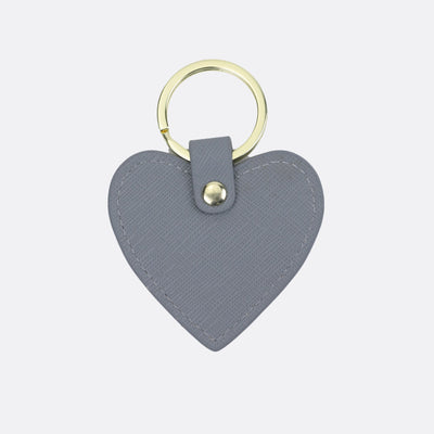 Personalised Leather Heart Keychain