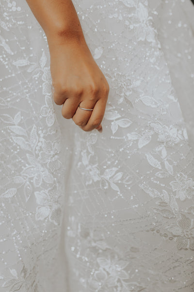 wedding dress lace skirt