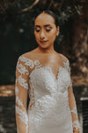 long sleeve lace wedding dress