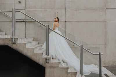 royal train wedding dress