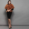 Womens Natural Ostrich Feather Jacket