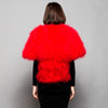 Womens Natural Ostrich Feather Jacket