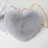 Plush Love Heart Evening Bag