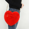 Plush Love Heart Evening Bag