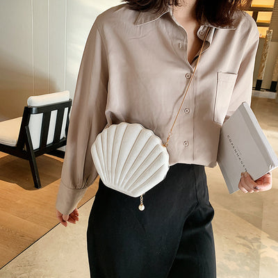 Velvet Shell Evening Bag