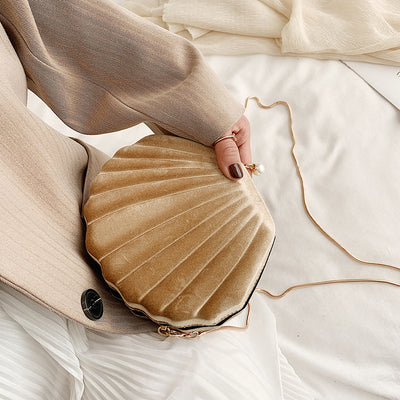 Velvet Shell Evening Bag