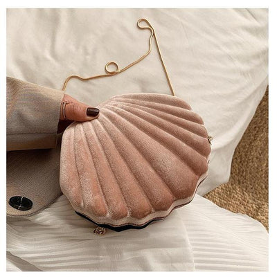 Velvet Shell Evening Bag