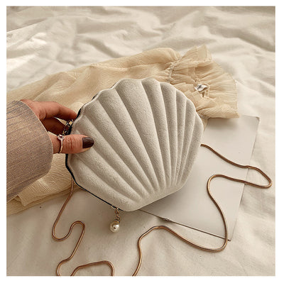 Velvet Shell Evening Bag
