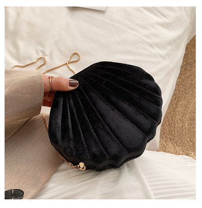 Velvet Shell Evening Bag