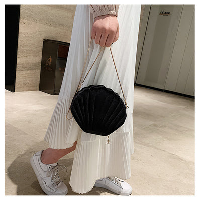 Velvet Shell Evening Bag