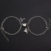 Lock & Key Angel Heart Charm Bracelet