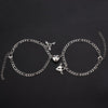 Lock & Key Angel Heart Charm Bracelet