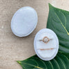 Personalised Velvet Oval Wedding Ring Box