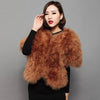 Womens Natural Ostrich Feather Jacket