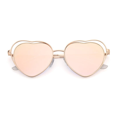 heart shaped aviator sunglasses