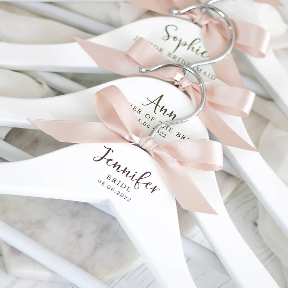 personalised wedding hangers 