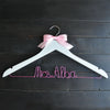 Personalised Pink Wire Wedding Hanger