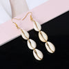 Cowrie Seashell Drop Earrings