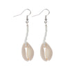 Cowrie Seashell Drop Earrings