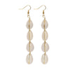 Cowrie Seashell Drop Earrings